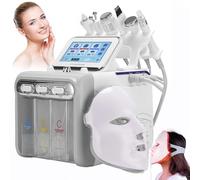 Máquina De Belleza Facial Con Oxígeno De Hidrógeno,7 En 1,Con Máscara Facial Led, Para Rejuvenecimiento De La Piel/Lifting/Tensado/Limpieza Profunda, Equipo De Salón De Cuidado De La Piel Facial