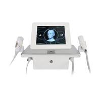 MáQuina De Belleza PortáTil Máquina de microagujas para lifting facial y reafirmación de la piel con radiofrecuencia de 2 mangos, eliminación de cicatrices y estrías con microagujas fraccion