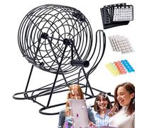 Máquina de bingo Jumbo, máquina de bingo manual- Hazlo un evento, una celebración y un lugar que queda. Herramientas de entretenimiento de alambre de soldadura para bingo, así como otras actividades