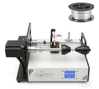 Máquina de bobinado de bobina, bobinadora automática de alambre con pantalla LCD, amplificador de tubo de cable de alta precisión con precisión de paso de bobinado ± 0,01 mm para uso industrial