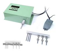 Máquina de bobinado de cinta eléctrica ajustable con interruptor de pie, 1-999 RPM, máquina de bobinado para correas y correas, hacia adelante/atrás con botón de reinicio fácil