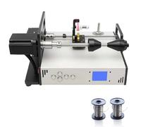 Máquina de bobinado industrial con pantalla LCD para procesamiento automatizado de alambre de metal, línea de pesca y hilo de seda