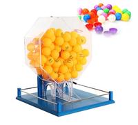 Máquina de bolas de lotería, jaula de bingo automático, capacidad para 100 bolas para grupos grandes y fiestas