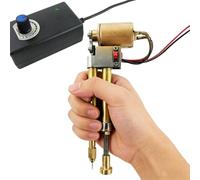 Máquina de bordado de mano, eléctrica con velocidad ajustable, compatible con 1-4 hojas de papel, máximo 8 hojas para hacer patrones de bricolaje