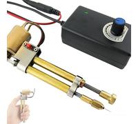 Máquina de bordado de mano, máquina eléctrica de una sola aguja con control de velocidad de perilla, 1-4 hojas de papel, máximo 8 hojas, para hacer patrones creativos de bricolaje