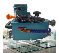 Máquina de bordes de cristal: pulidora eléctrica de 800 W con ruedas de diamante para bordes rectos y redondos en vidrio de 5 a 12 mm