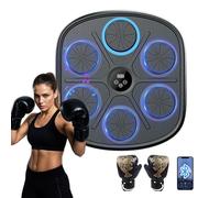 Máquina de boxeo con música inteligente, Bluetooth Music Boxing Machine con 9 modos y 9 velocidades ajustables, con guantes de boxeo, liberación de estrés y entrenamiento de agilidad de enfoque