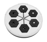 Máquina de Boxeo con Música, Máquina de Boxeo con Objetivo de Perforación Musical, Objetivo de Perforación Inteligente con Bluetooth Montado en la Pared, Entrenador de (WHITE)