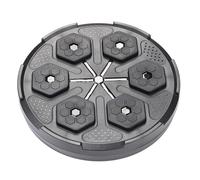 Máquina de Boxeo con Música, Máquina de Boxeo con Objetivo de Perforación Musical, Objetivo de Perforación Inteligente con Bluetooth Montado en la Pared, Entrenador de (BLACK)