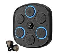 Máquina de boxeo electrónica - Máquina de boxeo musical, punzonadora inalámbrica | Máquina de boxeo musical con guantes luminosos LED, equipo de boxeo recargable mediante USB para entrenamiento de