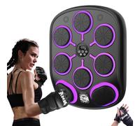 Máquina de Boxeo Musical Adulto, 2025 Nuevo Boxeo Montado Música Engrosada con Guantes de Boxeo, 9 modos de velocidad y conteo inteligente, Music Boxing Machine Regalos para Adultos y Niños (A)