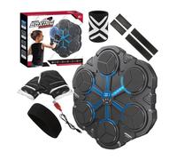 Máquina de boxeo musical - Entrenador de 13,39 pulgadas | Material ABS Punch Pad - pared de reacción musical inteligente LED que admite entrenamiento físico en casa, sala de