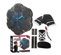 Máquina de boxeo musical, equipo deportivo de 3 modos, máquina de boxeo de música inteligente, luz de color LED, 9 velocidades, conteo automático para sala de juegos, gimnasio, garaje, apartamento