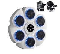 Máquina de boxeo musical - Juego interactivo de perforación de ejercicio | Máquinas de boxeo musicales | Máquina de boxeo montada en la pared para niños, adolescentes y adultos, uso en el gimnasio en