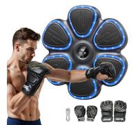 Maquina de Boxeo Musical, Music Boxing Machine para Adultos y Adolescente,Nuevo Boxeo Musical Pared Incluye 2 Pares de Guantes De Boxeo, Luces de Colores, 9 Modos de Velocidad y Entrenamiento