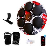 Máquina de Boxeo Musical, Nueva Maquina Boxeo Inteligente 2025 con Guantes y Tabla de Resultados, Music Boxing Machine niños y Adultos, luz LED, música, 9 velocidades Ajustables, recuento y Bluetooth