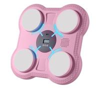 Máquina de boxeo musical - Objetivo de boxeo inteligente montado en la pared, entrenador de perforación | Máquina de boxeo musical para niños, almohadilla de boxeo interactiva con luces de ritmo,