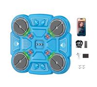 Máquina de boxeo musical para niños, 3 modos con 3 niveles de velocidad, Smart Bluetooth Box Machine con música, guantes de boxeo de pared, conteo inteligente y Bluetooth, regalos para niños (azul)