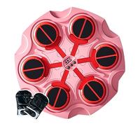 Máquina de boxeo musical para niños | Máquina de boxeo inteligente con guantes | Equipo de perforación inalámbrico, juguete deportivo con luz y música para uso doméstico, niños