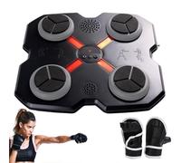 Máquina de Boxeo Musical: punzonadora de 28 x 28 x 5 cm, Equipo de Ejercicio con Guantes, Entrenador de música de Boxeo, máquinas de boxo de música Inteligentes para niños, niñas, Gimnasio en casa, e