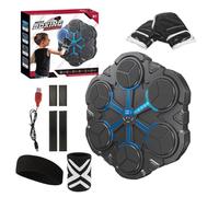 Máquina De Boxeo - Objetivo Musical Inteligente Montado En La Pared, Contador LED Con Diadema Y Muñequera | Entrenador De 3 Modos Interactivos Para Gimnasio En Casa, Apartamento, Dormitorio, Sala De J