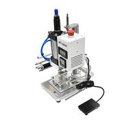 Máquina de bronceado QS90, máquina neumática de estampación en caliente, máquina de prensado en caliente for álbumes de muebles de madera y cuero, prensa dorada