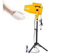 Máquina de burbujas a chorro,cañón de espuma,pistola de espuma con ángulo ajustable,ideal para fiestas en el jardín y efectos de escenario,Alcance de 6-10 m,Resistente y duradero(Yellow)