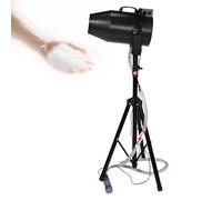 Máquina de burbujas a chorro,cañón de espuma,pistola de espuma con ángulo ajustable,ideal para fiestas en el jardín y efectos de escenario,Alcance de 6-10 m,Resistente y duradero(Black)