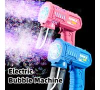 Máquina de Burbujas Automática con Forma de Cohete, Soplador de Burbujas Automático para Parques de Diversiones, Juguete para Exteriores, Apto para Niños Brownish