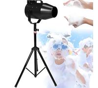 Máquina De Burbujas Chorro 1000 W, Máquina Espuma Al Aire Libre For Fiestas, Fabricante Alto Rendimiento, Área Cobertura Amplia Distancia Pulverización 10 Pies,(Black)