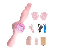 Máquina de burbujas colorida elástica, varita de niebla de burbujas, máquina interactiva para hacer burbujas con luces de colores para fiestas, diversión en interiores y exteriores, accesorios de