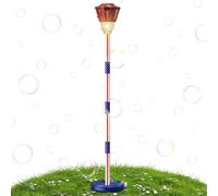 Máquina De Burbujas con Altura Ajustable - Máquina Automática De Burbujas De Pie con Luces Musicales, | BubbleBlower Interactivo Juego Al Aire Libre, Y Diversión Activa: Independiente, Fácil Co