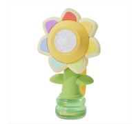 Máquina de burbujas con forma de girasol, soplador de jabón automático eléctrico con forma de columpio, juguete de fiesta, regalo para niños.