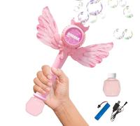 Máquina De Burbujas con Luz LED, Mango De Fácil Agarre, 22,5 X 6 X 30 Cm, Juguete Sensorial para Autismo, De Burbujas con Luz LED, Operación con Un Solo Toque, para Niños, Niñas, Preescolares,
