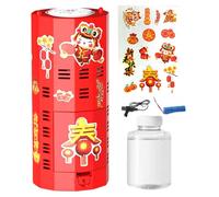 Máquina de burbujas de año nuevo china, máquina de burbujas navideñas: máquina automática de burbujas con sonido y luz | Juguetes de soplado de burbujas de año nuevo 2025, para interiores y exteriores