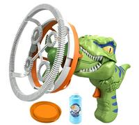 Máquina de Burbujas de Dinosaurio Linda Pistola de Burbujas para niños Doble como máquina automática de Ventilador con solución Segura, en Juguete soplador eléctrico para niños