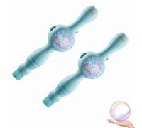 Máquina de burbujas de humo colorida, varita mágica de burbujas de humo infinita, máquinas elásticas de burbujas de niebla con luces coloridas, máquina de soplado de burbujas divertida con efecto de