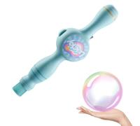 Máquina de burbujas de humo colorida, varita mágica de burbujas de humo infinita, máquinas elásticas de burbujas de niebla con luces coloridas, máquina de soplado de burbujas divertida con efecto de
