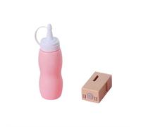 Máquina de burbujas de humo con efecto niebla e iluminación colorida, juguete mágico para pistola de burbujas de jabón para niños, barra de burbujas elástica (Pink supplementary Liquid One Size)