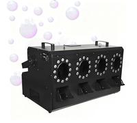 MáQuina De Burbujas De Humo De 1500 W Con 24 Led Con Efecto De IluminacióN Rgbw,Control Remoto, Temporizador, Panel Lcd Y Control Dm×- Salida de 20.000 CFM,90 Minutos De Funcionamiento FourNozzle