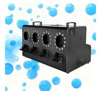 MáQuina De Burbujas De Humo Denso De Alta Resistencia Con 8 Canales Rgbw Y 24 Luces Led - MáQuina De Niebla De 1500 W Con Altura De PulverizacióN De 16-32 Pies, Patas Antideslizantes FourNozzle