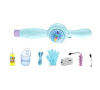 Máquina de Burbujas de Humo elásticas con Luces LED, Varita de Niebla portátil eléctrica, Juguete automático de Burbujas de Colores para Fiestas de cumpleaños, Bodas y Juegos al Aire Libre