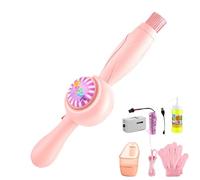 Máquina de Burbujas de Humo - Interactiva, de Niebla de Burbujas elástica, Soplador de jabón automático | Burbujjas de Humo Recargables con Barra de luz Colorida para Exteriores, Playa, Fiesta