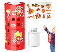 Máquina de burbujas de Navidad, Máquina de burbujas de Año Nuevo | Soplador automático de burbujas con sonido y luz,Juguetes para soplar burbujas de Año Nuevo 2025 para interiores y exteriores,