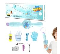 Máquina de Burbujas de Niebla, máquina elástica de Burbujas de Humo, Fabricante automático de Bur-buja de Humo Recargable con uces Coloridas, para Fiest, Playas