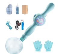 Máquina de Burbujas de Niebla, Vara Interactiva para Soplado De Burbujas con Niebla, Soplador Eléctrico Manual Juguete Playa Niños Niñas Jardín Patio