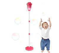 Máquina de burbujas de pie, fabricante automático de burbujas para niños con luz, diseño de forma de lámpara de carretera, juguete al aire libre divertido y divertido para reuniones familiares y entre