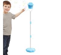 Máquina de burbujas de pie, linterna de máquina de burbujas, Máquina de hacer burbujas de pie con luces, Decoración de paisaje de juguete recargable con altura ajustable para boda, cumpleaños