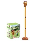 Máquina de burbujas de - Soplador ajustable en altura, juguete de pie con barra de burbujas portátil musical y luminoso, para niños y niñas, jardín, playa, césped,