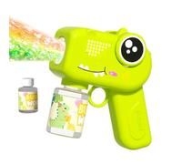 Máquina de Burbujas Dinosaurio Soplador manual de pompas con dispensador de